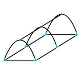 Garden Tunnels with Covers Aluminium Portable