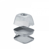 Three components of a plastic small propagator