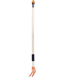Garden pruner with extendable handle on a white background