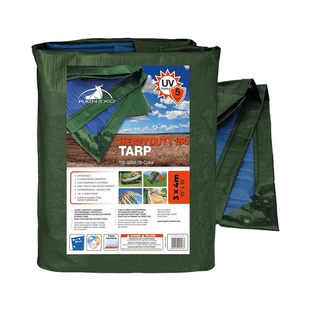 Waterproof Tarpaulin Outdoor Protection Cover Rainexo 150g/m²