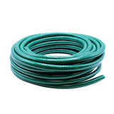 Green Garden Hose on plain background