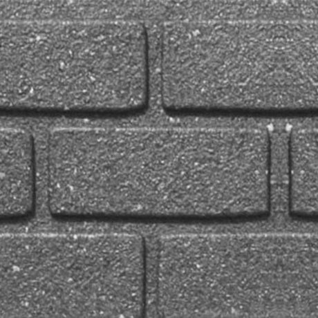 Close up showing the design and pattern of the rubber border edging brick effect