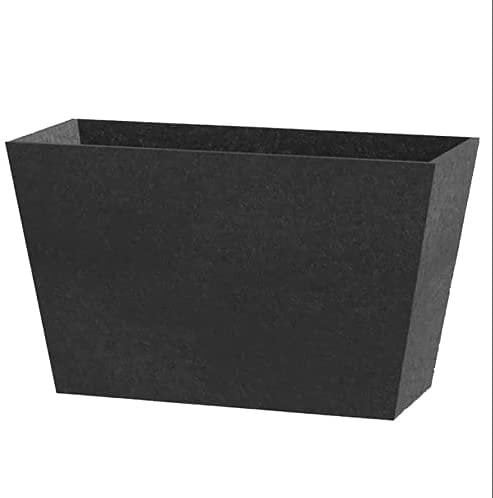 Rubber trough planter quite high on white background