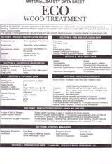 Safety data sheet for eco wood treatment 