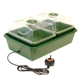 Green propagator with clear lid on a white background
