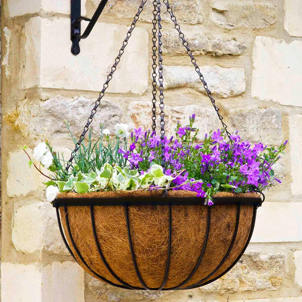 Hanging Basket Metal Basket and Liner Included Saxon