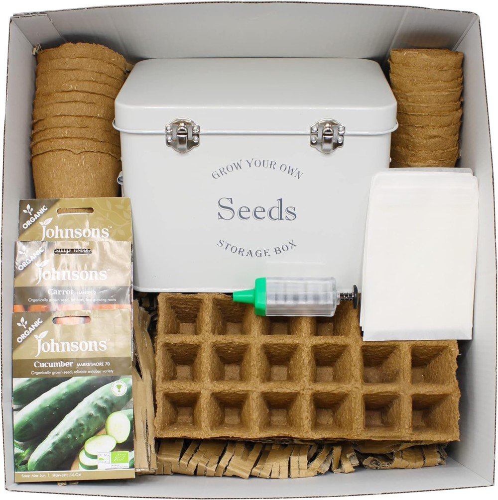 Gardening Gift Set With Seed Storage Tin