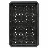Black seed tray with drainage holes for seedlings, cuttings and propagation