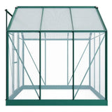 side view of glass greenhouse 6x6 traditional growhouse