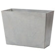 Silver planter tall on white background