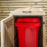 Wooden Wheelie Bin Storage Single