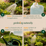 Instructional steps for slug nematode application