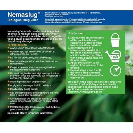 Slug Nematodes, Nemaslug 40 sqm