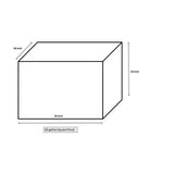 dimensions of the small wooden patio pond