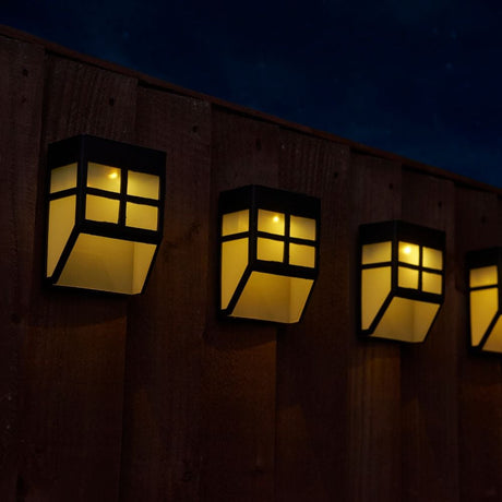 solar fence lights
