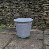 grey stone patio planter tostado