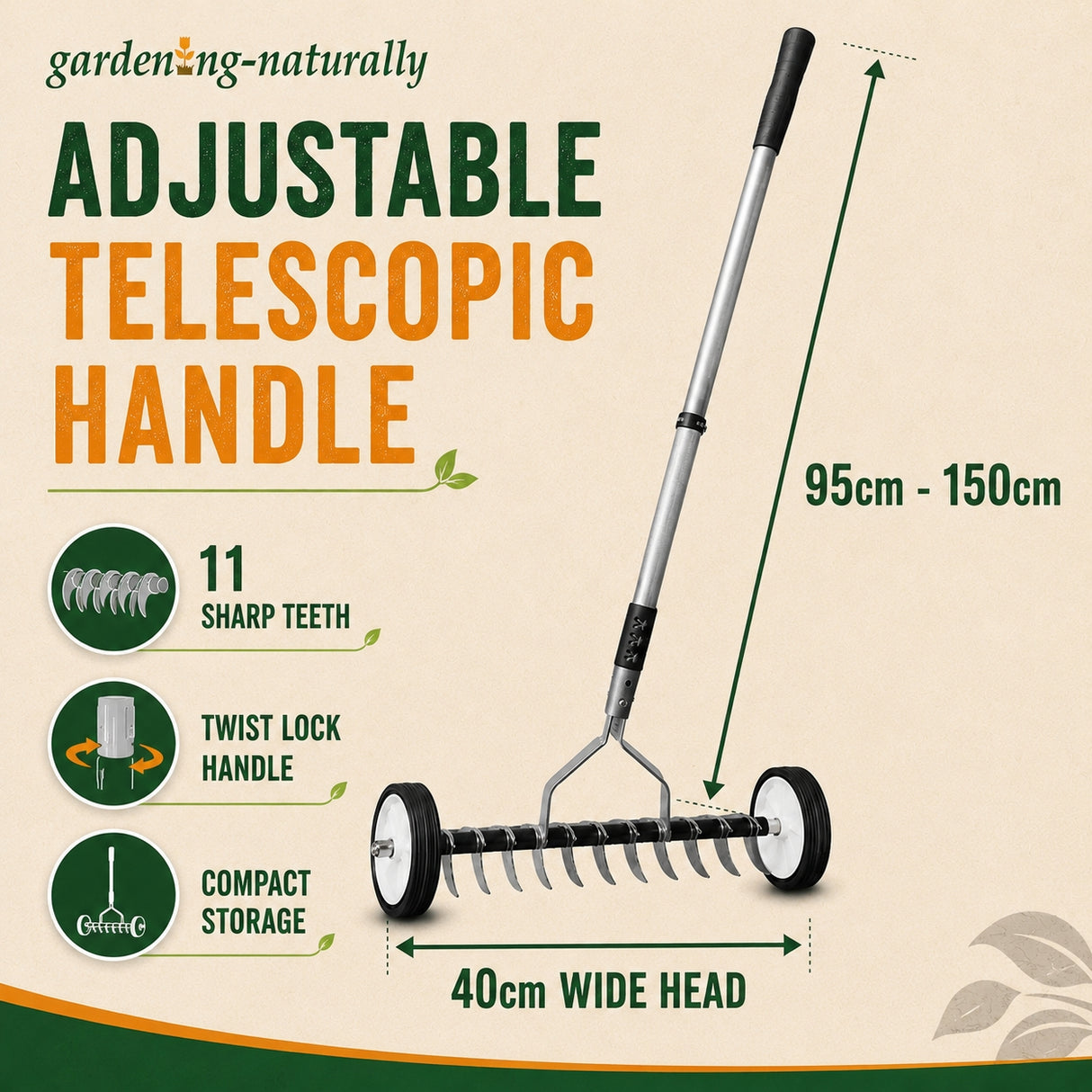image of adjustable telescopic handle