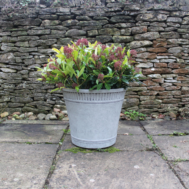 tostado grey stone planter