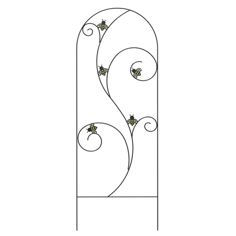 garden bee trellis support metal