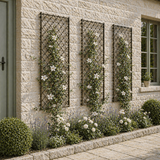 trellis panels on wall