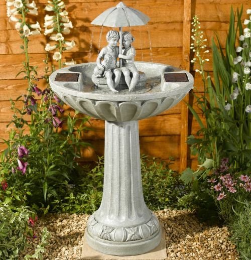 Water Feature for the Garden Umbrella Bird Bath