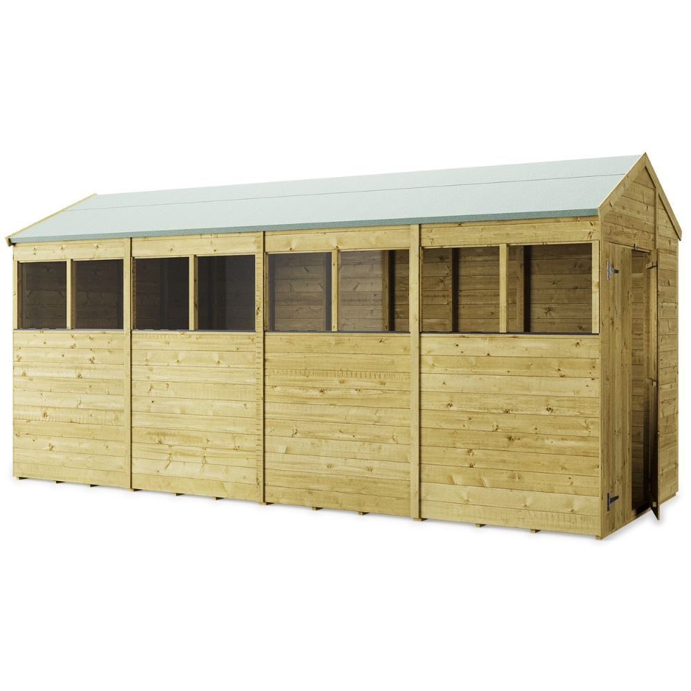 Wooden Garden Shed Apex Windowed