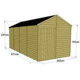 Wooden Garden Shed Apex Windowless