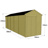 Wooden Garden Shed Apex Windowless