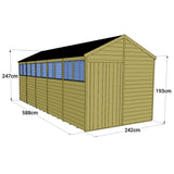 Wooden Garden Shed Apex Windowed