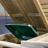 wooden wheelie bin storage showing bin inside hidden