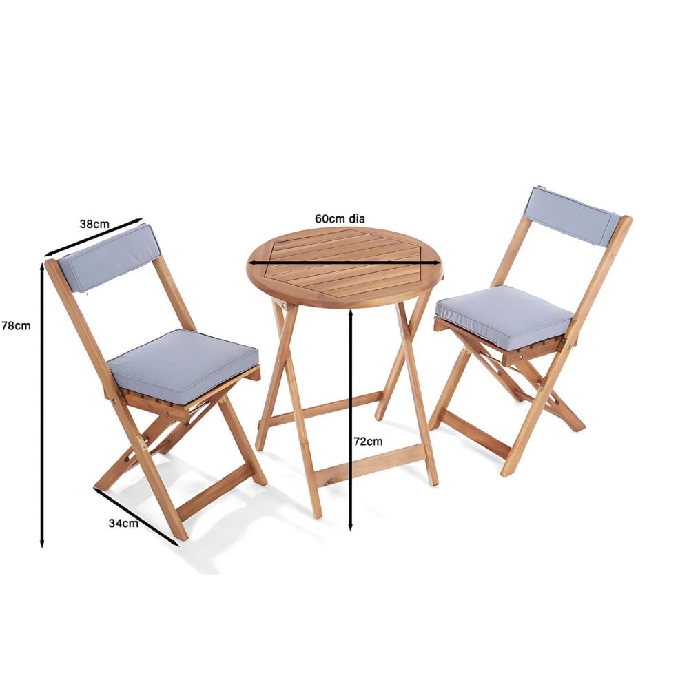 Raffles Garden Wooden Bistro Set