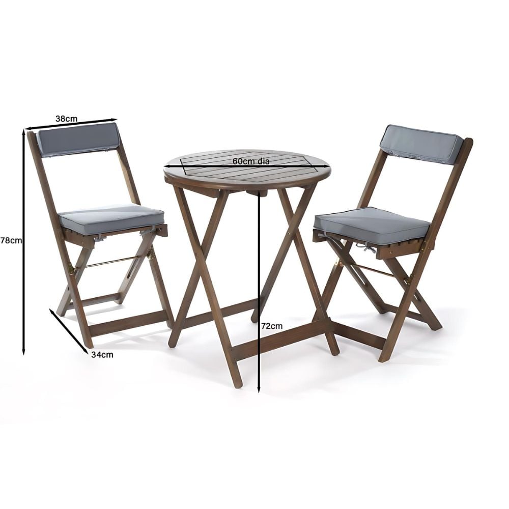 Raffles Garden Wooden Bistro Set