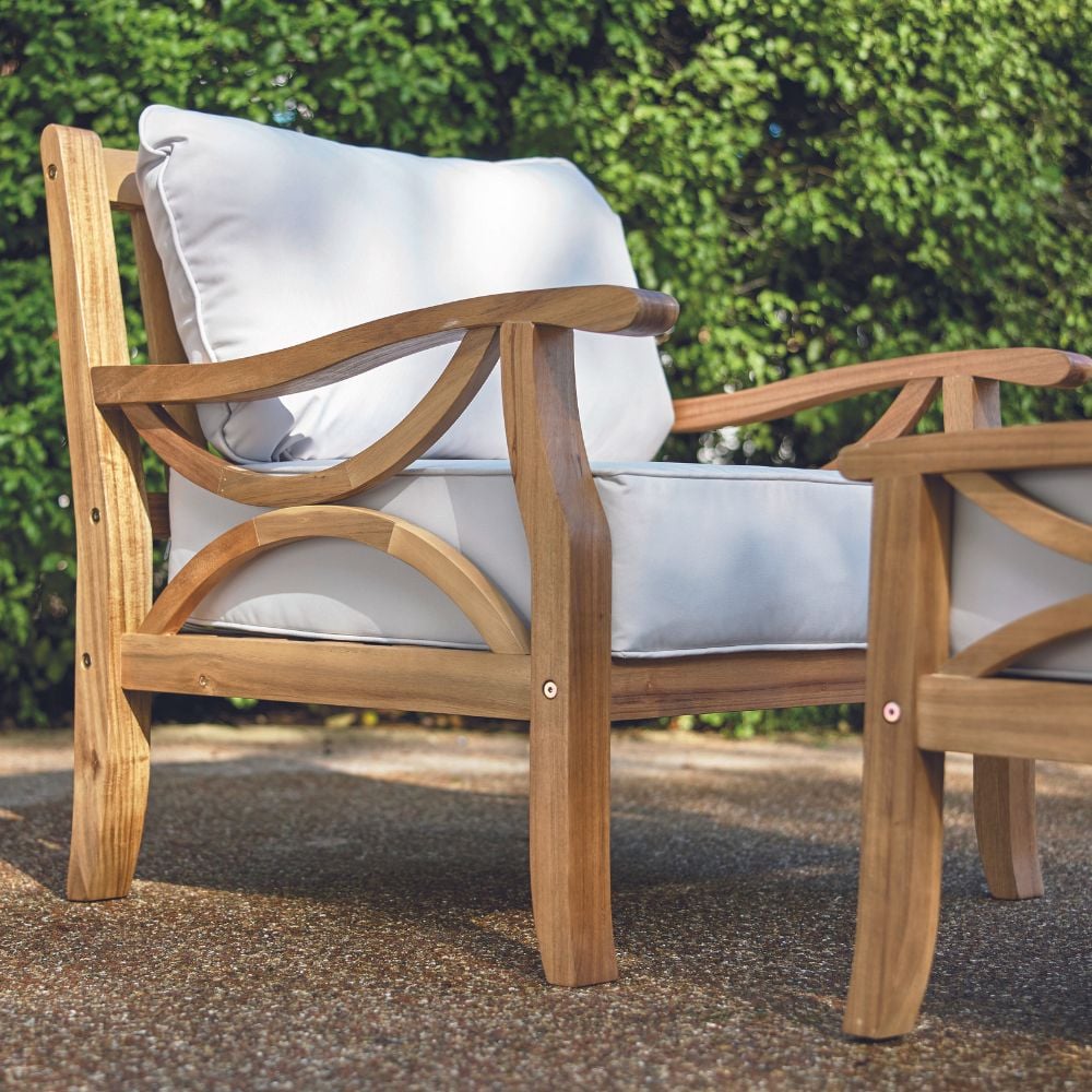 Garden Armchair with Footrest Sorrento Style 