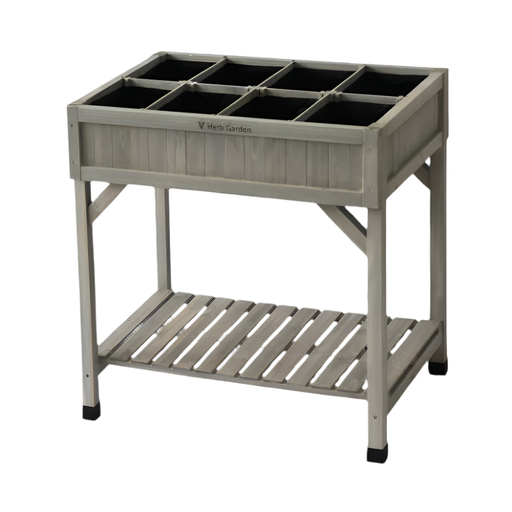 grey wash wooden herb garden vegtrug