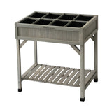 grey wash wooden herb garden vegtrug