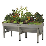 vegtrug medium with plants in grey wash