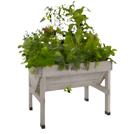 vegtrug small grey wash with plants