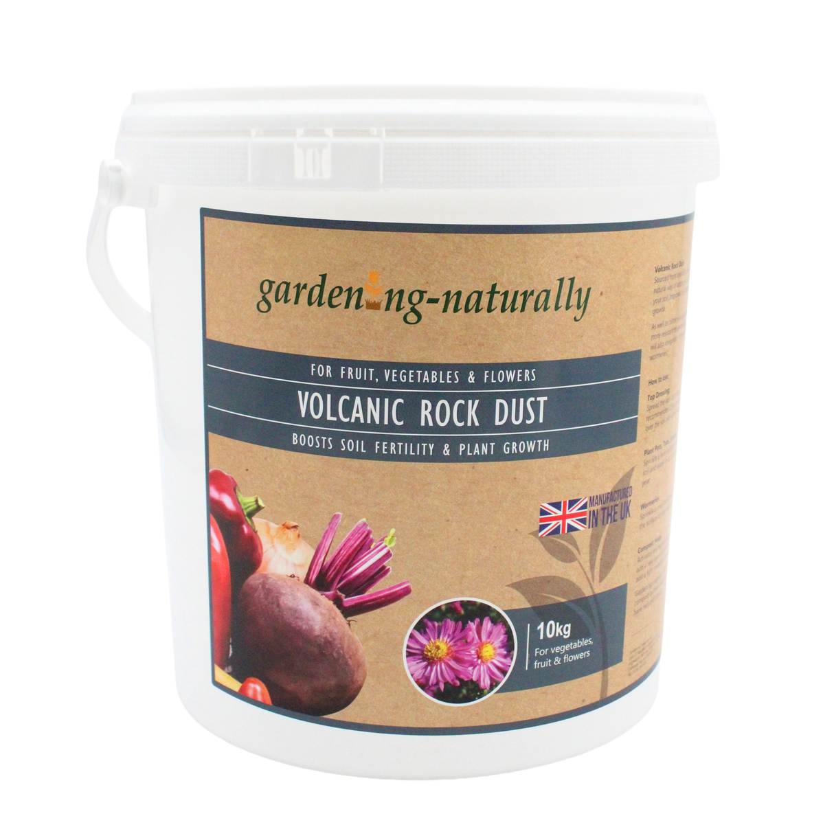 Gardening Naturally volcanic rock dust 10kg for fruit, vegetables and flowers