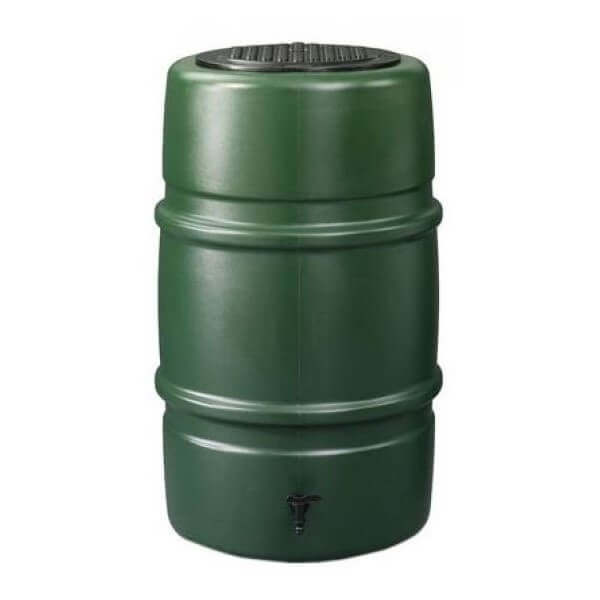 Water Butt Barrel Shaped Green 227L