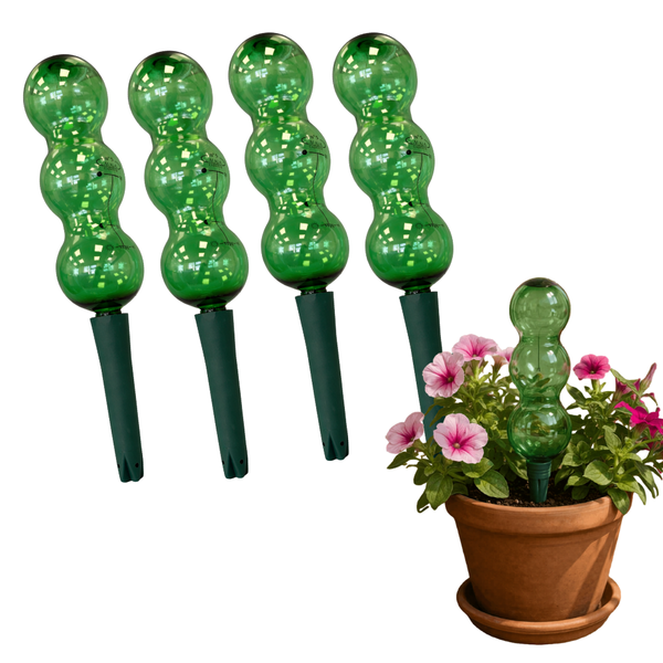plant watering globes target Self Watering Plant Globes with Spikes 1.25L Automatic Drip – Gardening Naturally