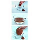 A three-step process showing a water slice being used for a potted plant.