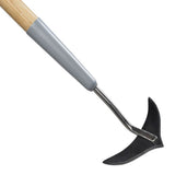 short handle wooden weed slicer