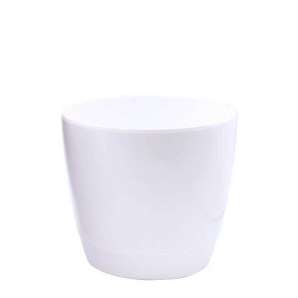 White plant pot small