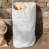 white paper potato sack large