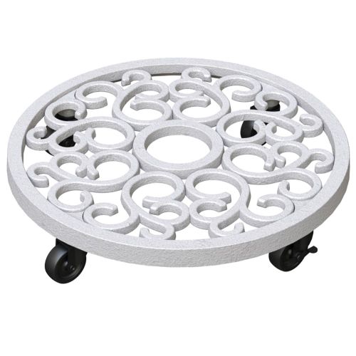 Cast Iron Plant Caddy With Wheels