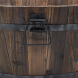 Wooden Barrel Planter for Plants