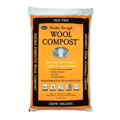 Bag of wool compost double strength, peat free