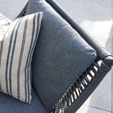 modern outdoor grey wicker chair