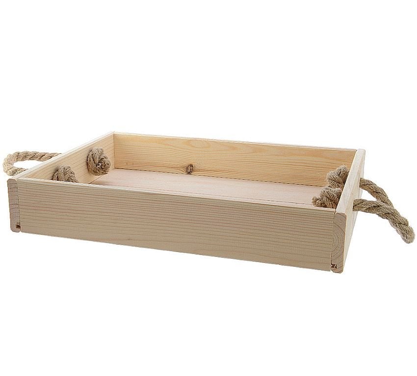 Wooden Tray Natural/Cream Colour